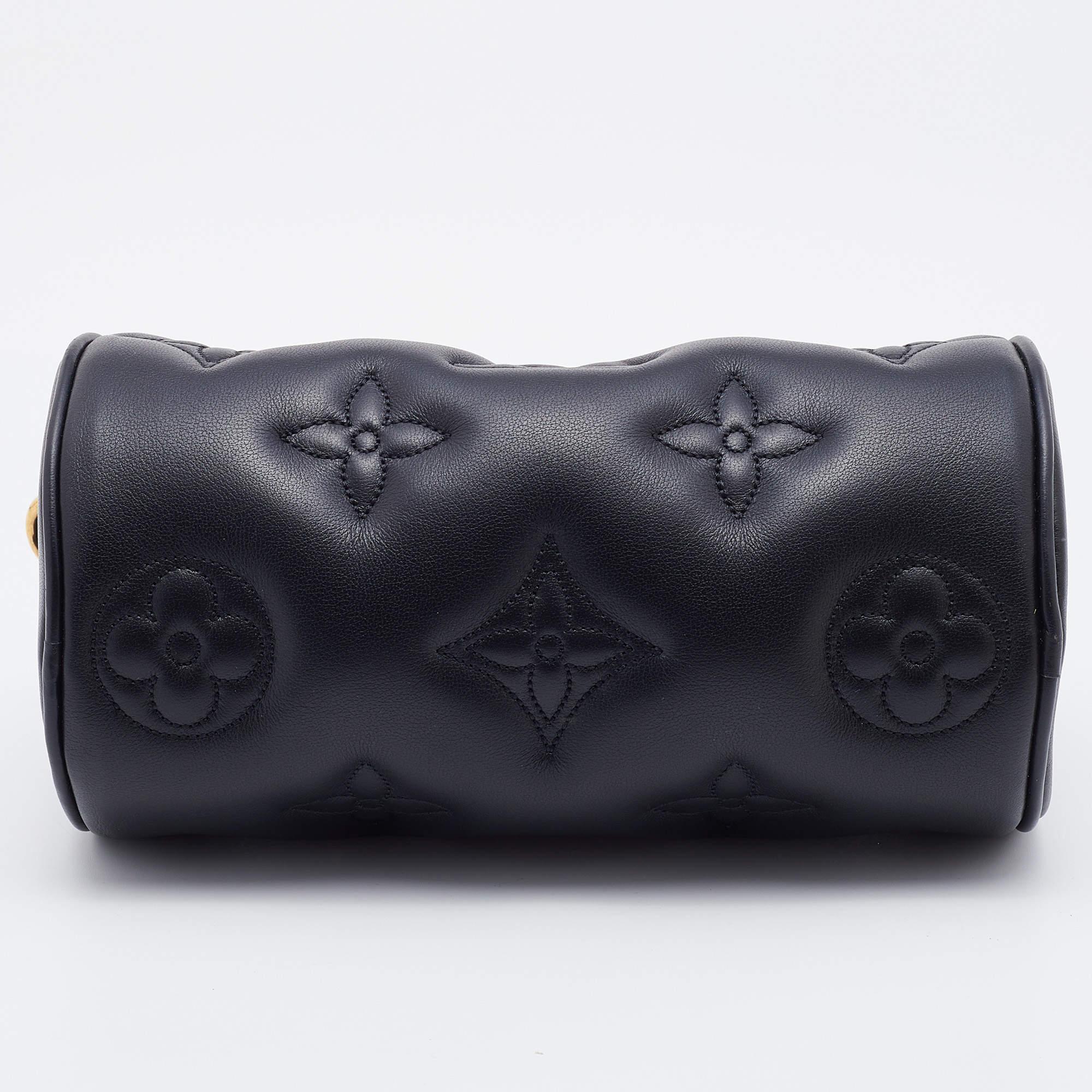 Louis Vuitton Black Monogram Empreinte Leather Papillon BB Bag In New Condition In Dubai, Al Qouz 2
