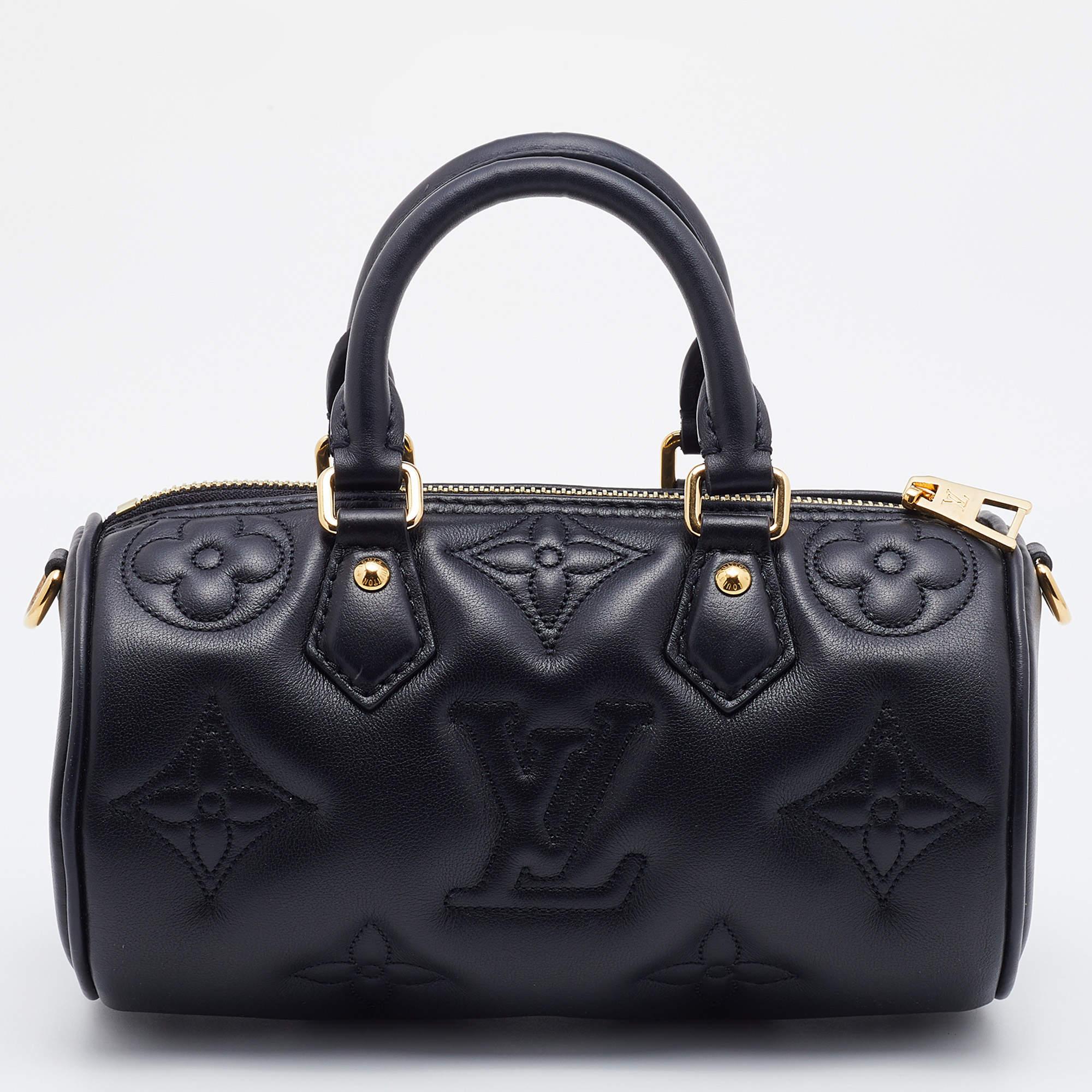Louis Vuitton Black Monogram Empreinte Leather Papillon BB Bag 1