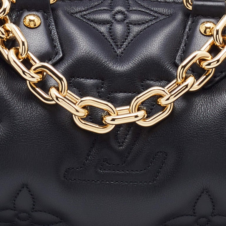 Louis Vuitton Bi-Color Black/Beige Monogram Empreinte Leather Papillon Bb Bag