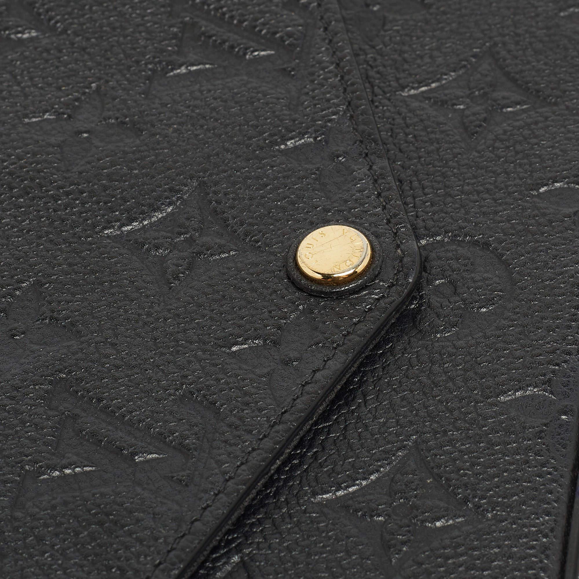 Louis Vuitton Black Monogram Empreinte Leather Pochette Felicie Bag 6
