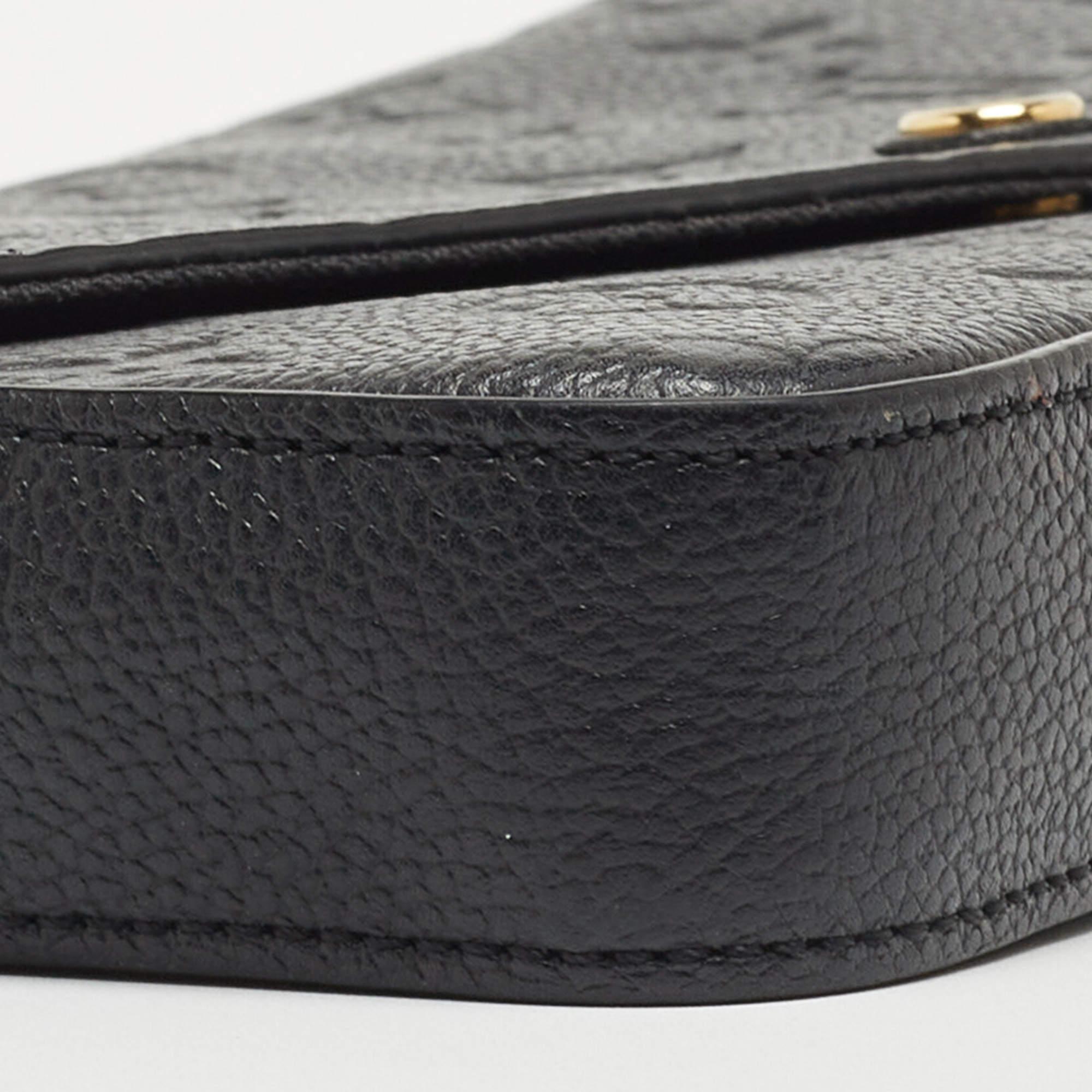Louis Vuitton Black Monogram Empreinte Leather Pochette Felicie Bag 10
