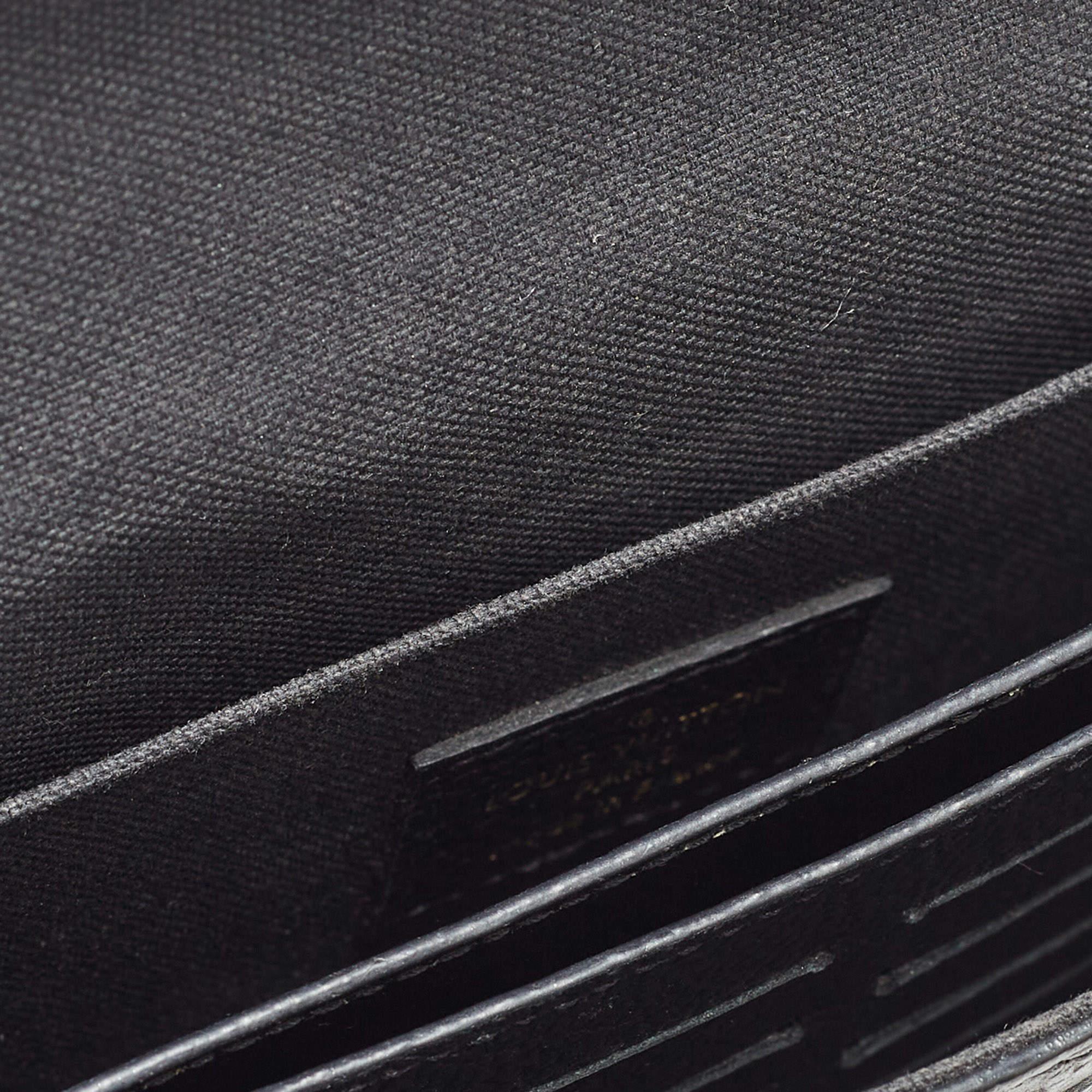 Louis Vuitton Black Monogram Empreinte Leather Pochette Felicie Bag 1