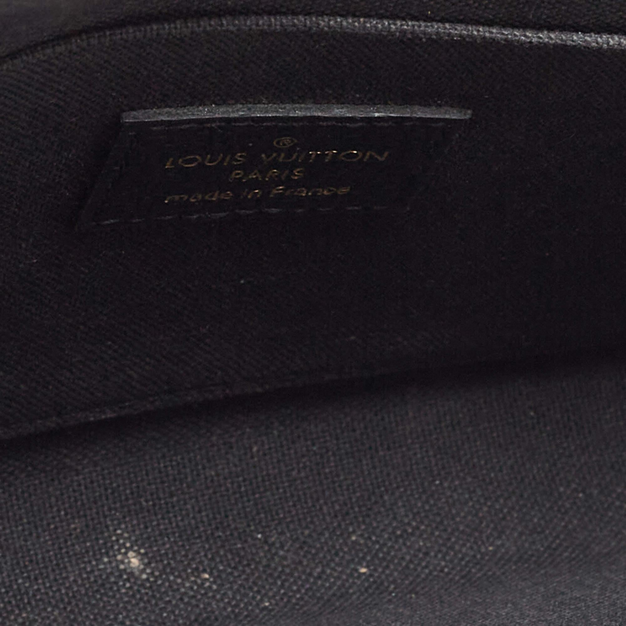 Louis Vuitton Black Monogram Empreinte Leather Pochette Felicie Bag 2