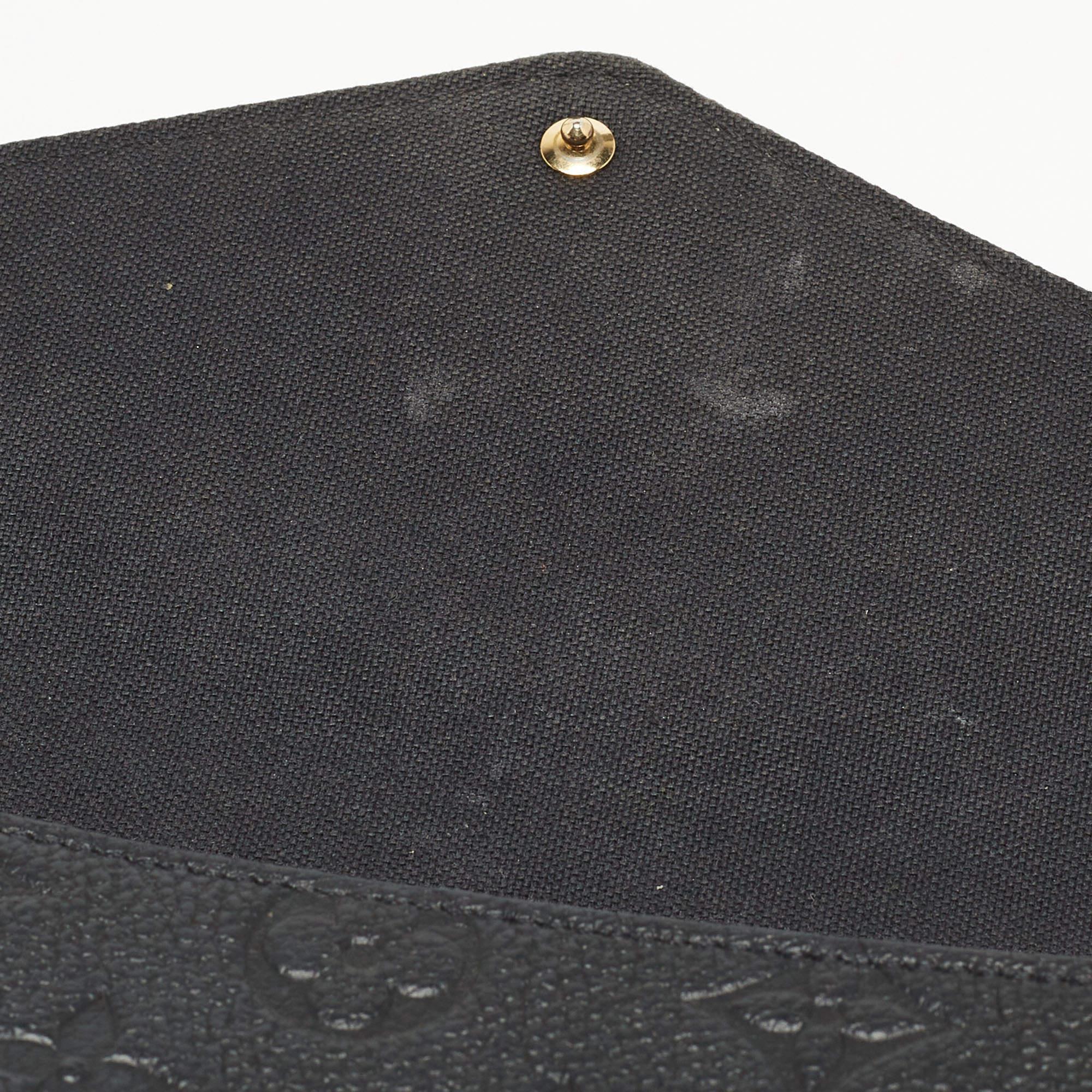 Louis Vuitton Black Monogram Empreinte Leather Pochette Felicie Bag 4