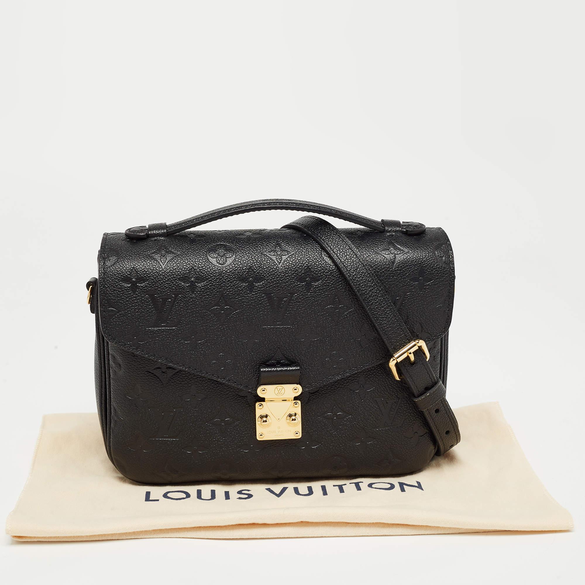 Louis Vuitton Black Monogram Empreinte Leather Pochette Metis Bag 8