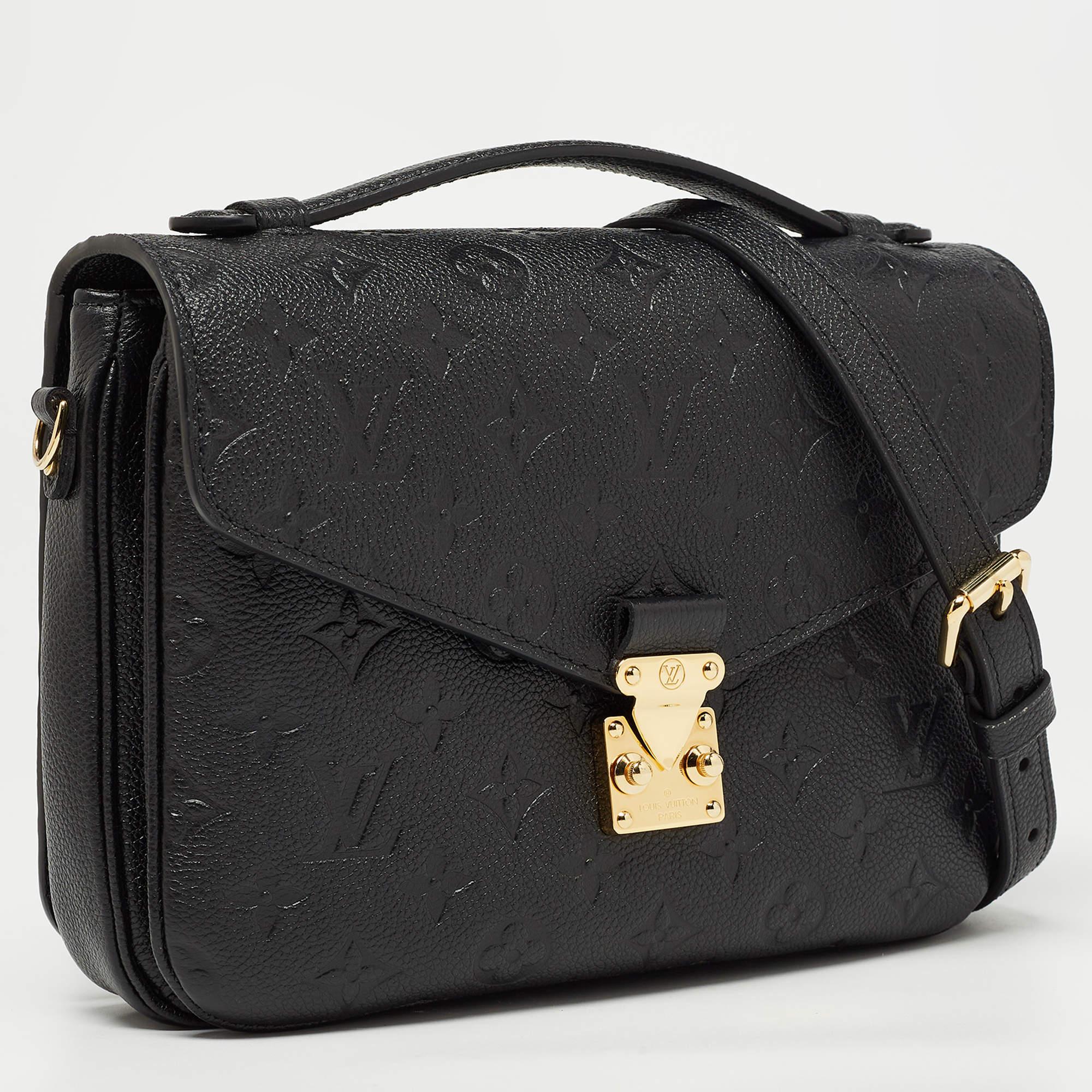 Louis Vuitton Black Monogram Empreinte Leather Pochette Metis Bag 9