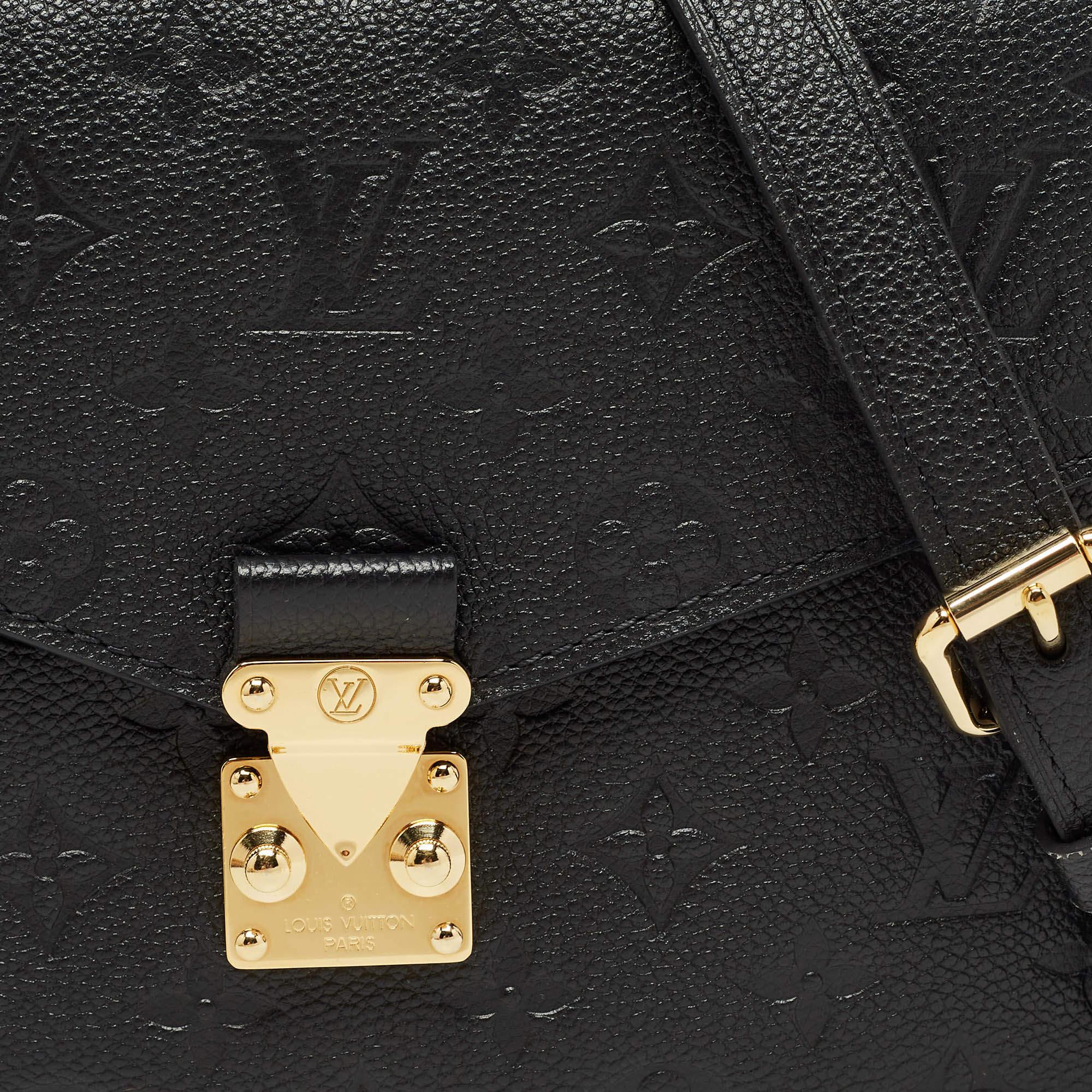 Louis Vuitton Empreinte Ledertasche mit schwarzem Monogramm und Pochette Metis-Monogramm 2