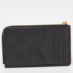 Louis Vuitton Black Monogram Empreinte Leather Recto Verso Card Holder