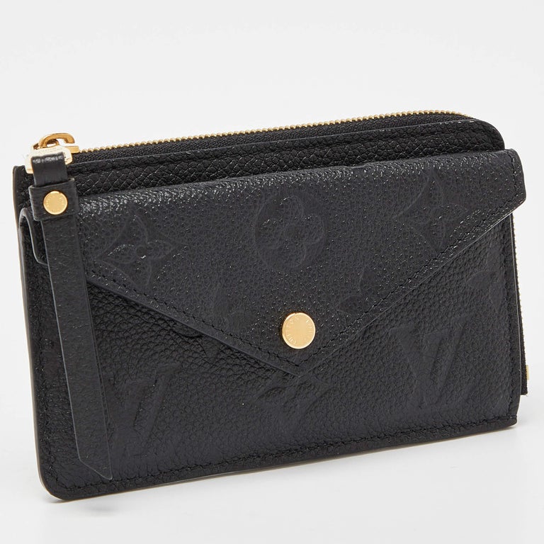 Louis Vuitton, Bags, Lv Louis Vuitton Business Card Holder Black  Empreinte Leather Wallet Card Case
