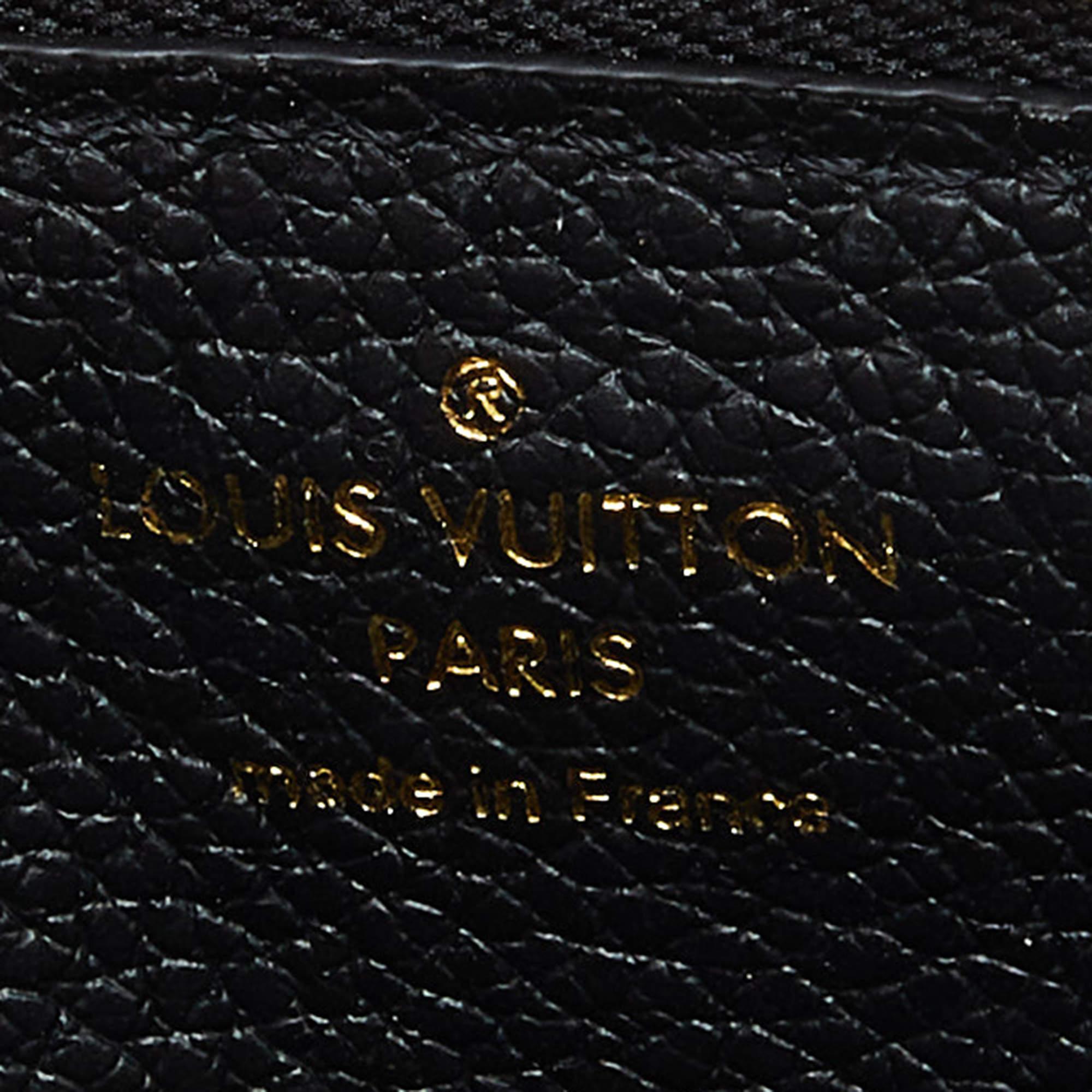 Louis Vuitton Black Monogram Empreinte Leather Recto Verso Card Holder 2