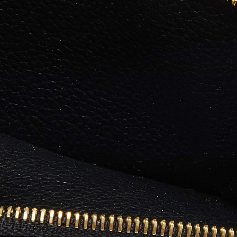 Louis Vuitton Black Monogram Empreinte Leather Recto Verso Card Holder For  Sale at 1stDibs