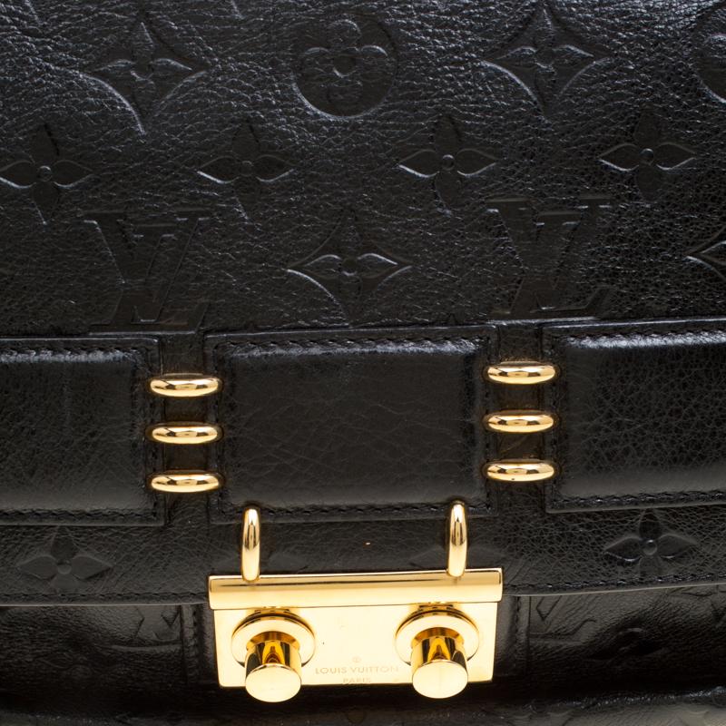 Louis Vuitton Schwarz Monogram Empreinte Leder Rubel Umhängetasche 6