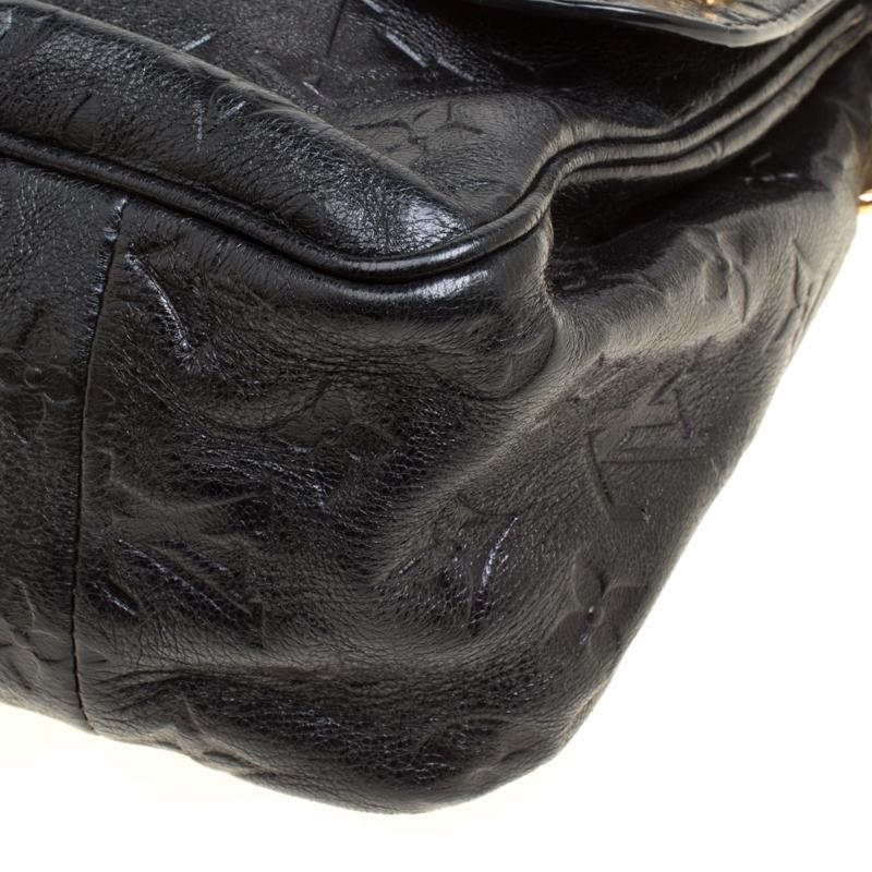 Louis Vuitton Black Monogram Empreinte Leather Rubel Shoulder Bag 6
