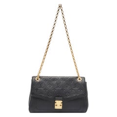 Louis Vuitton Black Monogram Empreinte Leather Saint Germain PM Bag