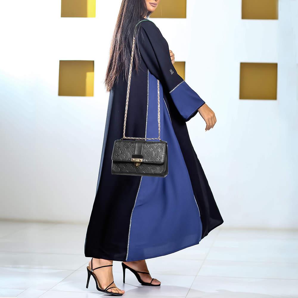Louis Vuitton Black Monogram Empreinte Leather Saint Sulpice PM Bag In Good Condition In Dubai, Al Qouz 2