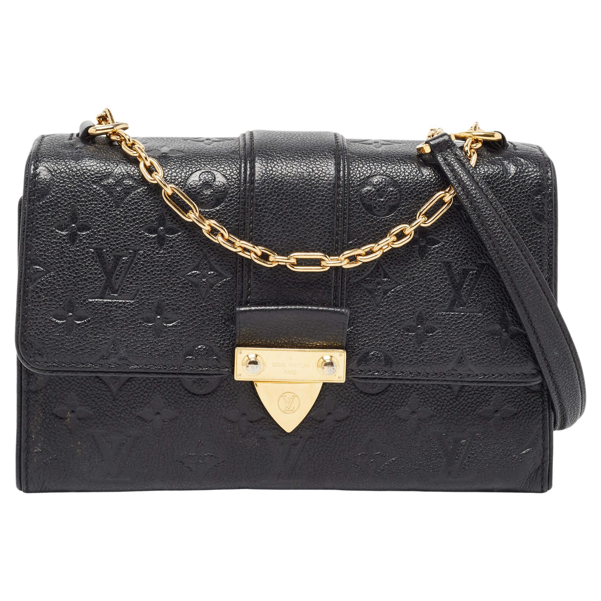 Louis Vuitton Black Monogram Empreinte Leather Saint Sulpice PM Bag