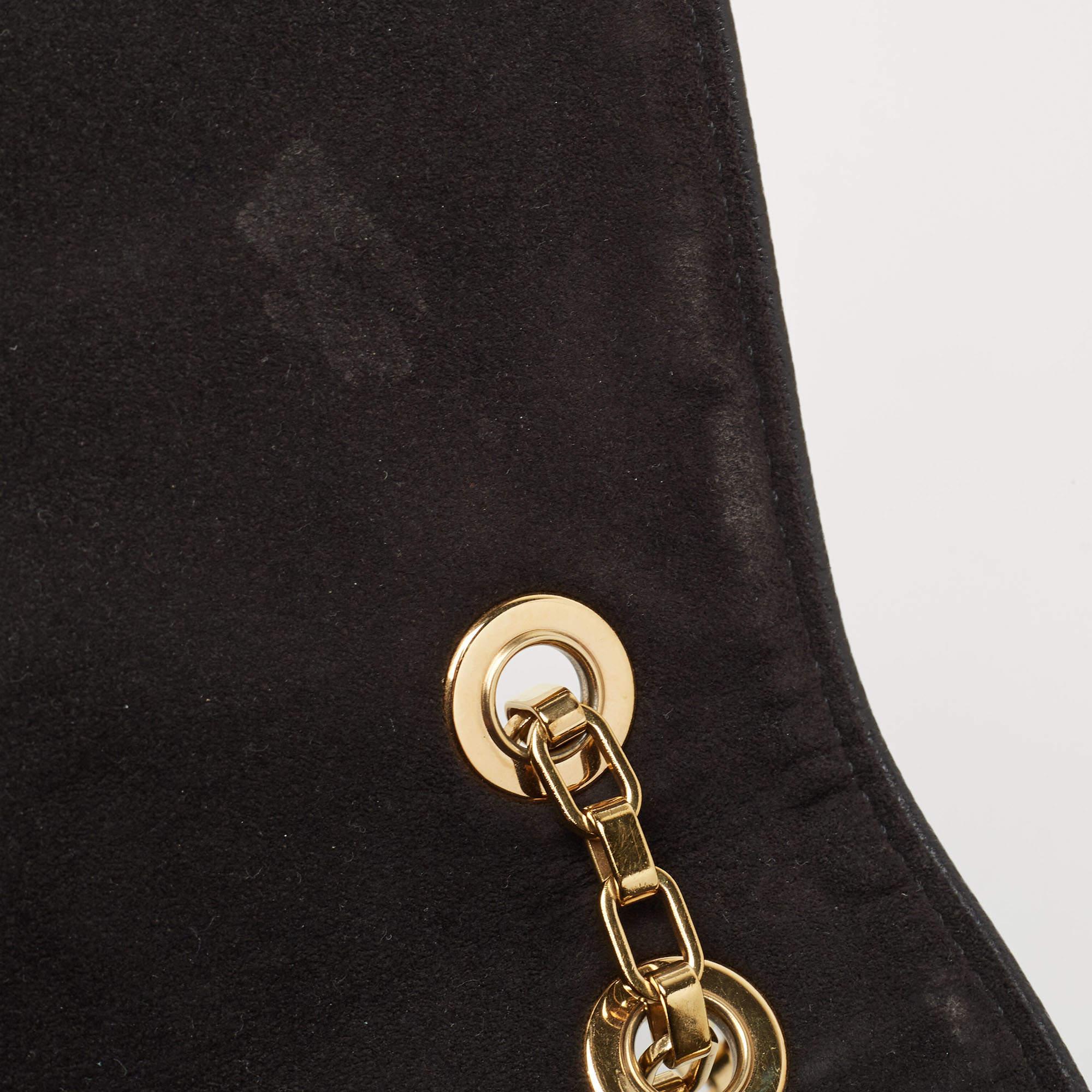 Louis Vuitton Black Monogram Empreinte Leather St Germain MM Bag For Sale 6