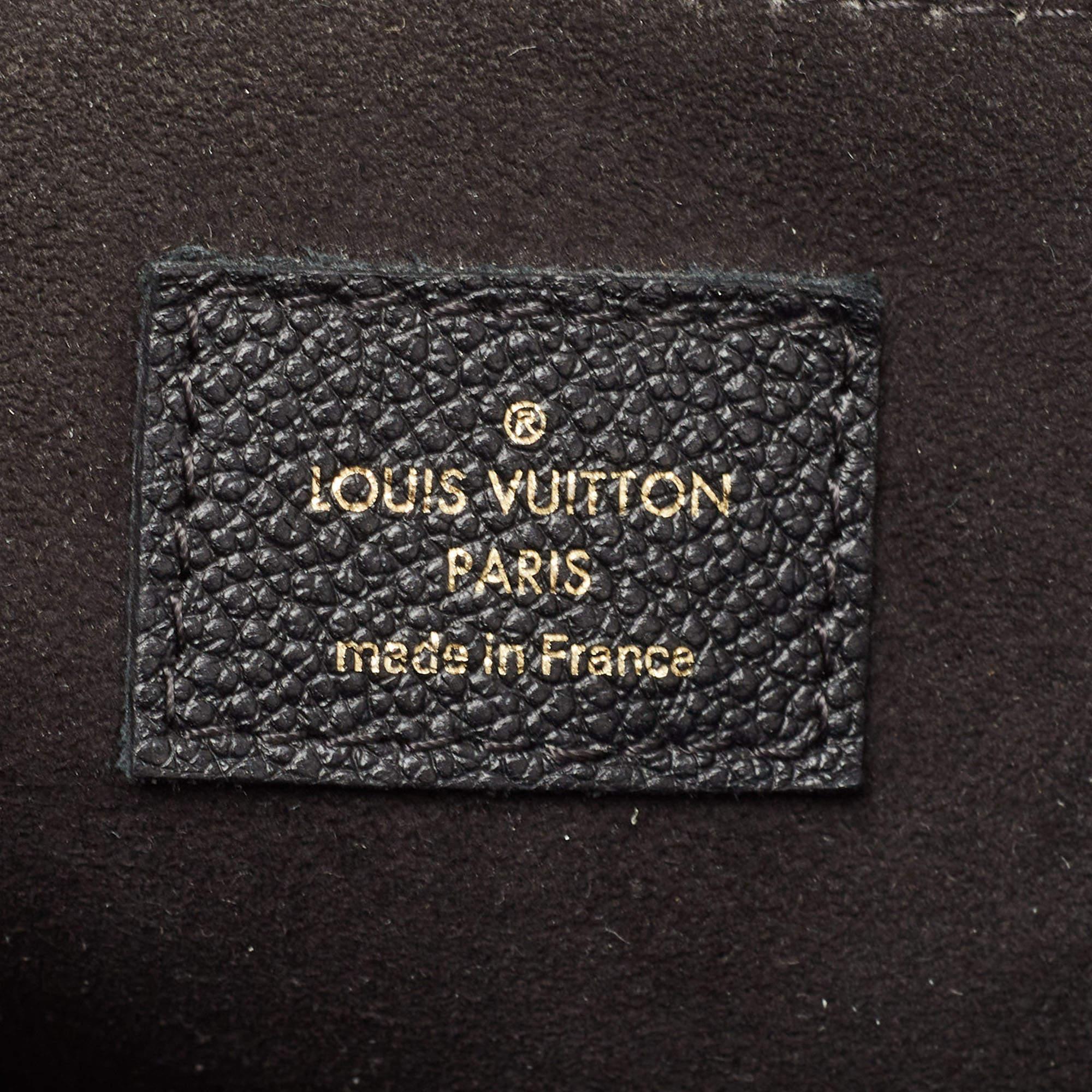 Louis Vuitton Black Monogram Empreinte Leather St Germain MM Bag For Sale 8