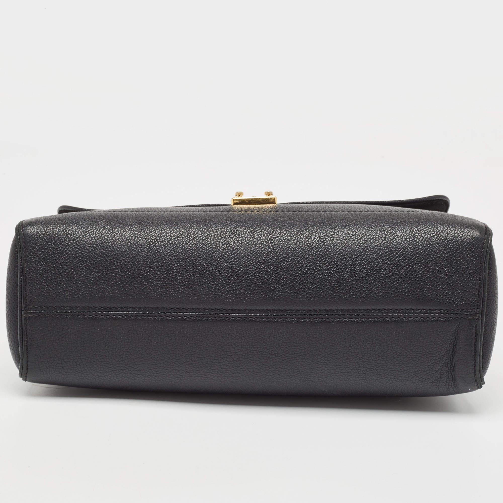 Louis Vuitton Black Monogram Empreinte Leather St Germain MM Bag In Good Condition For Sale In Dubai, Al Qouz 2