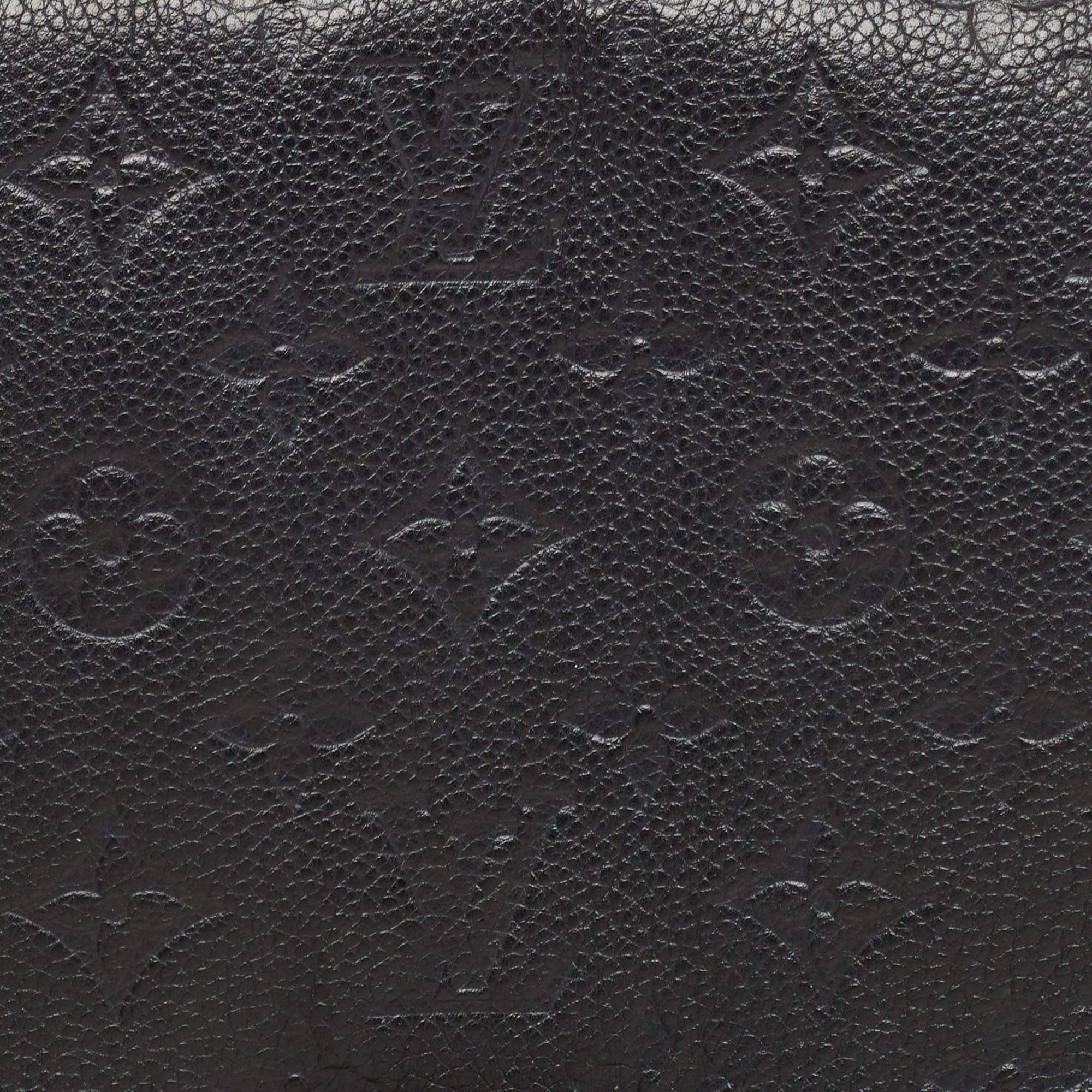 Louis Vuitton Black Monogram Empreinte Leather St Germain MM Bag For Sale 2