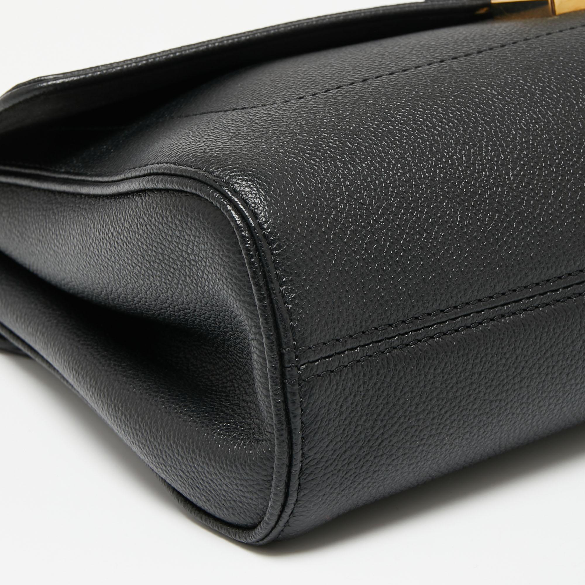 Louis Vuitton Black Monogram Empreinte Leather St Germain MM Bag 3