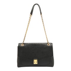 Louis Vuitton Black Monogram Empreinte Leather St Germain MM Bag