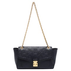 Louis Vuitton Black Monogram Empreinte Leather St Germain PM Bag