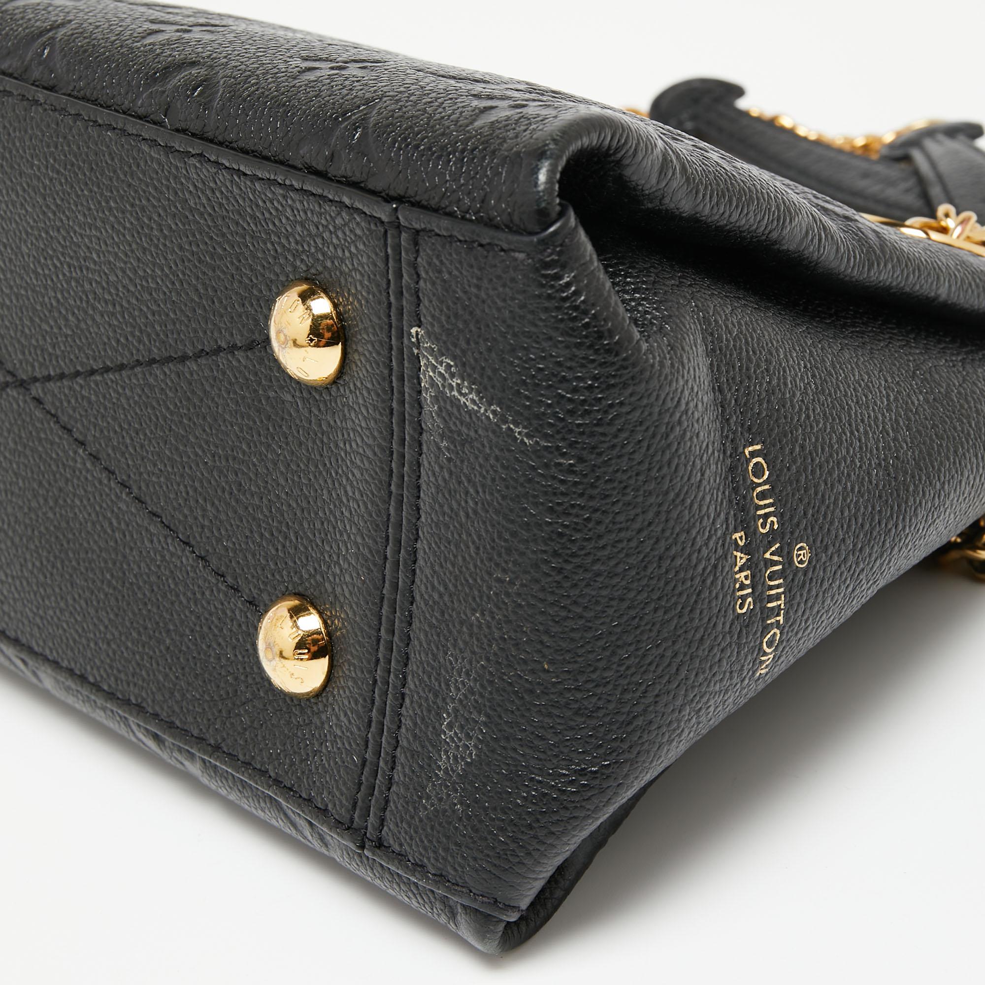 Louis Vuitton Black Monogram Empreinte Leather Surene BB Bag 5