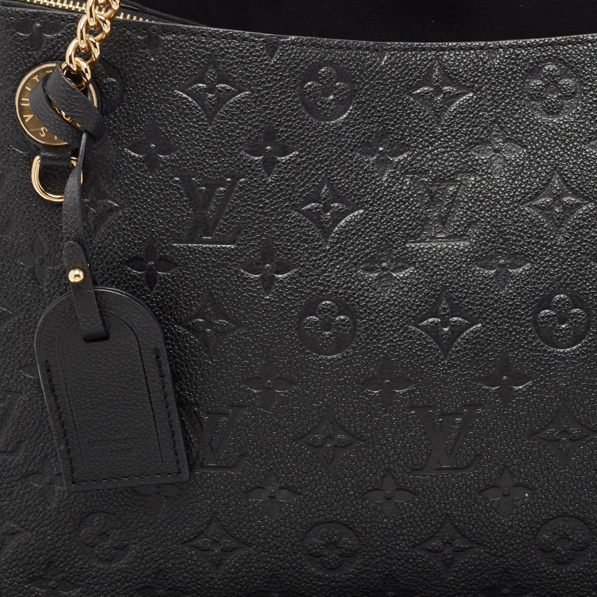 Louis Vuitton Black Monogram Empreinte Leather Surene MM Bag 1