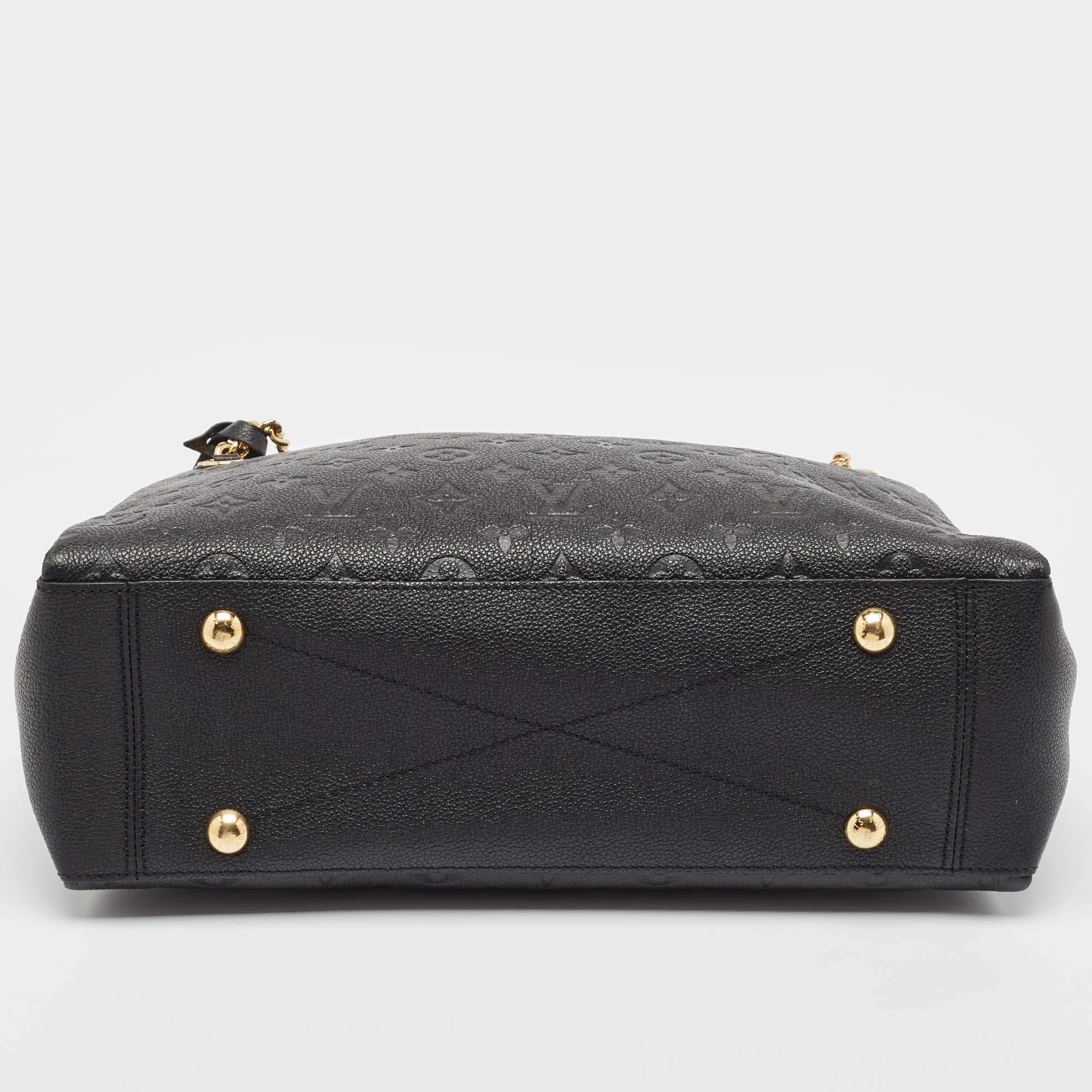 Louis Vuitton Black Monogram Empreinte Leather Surene MM Bag 2