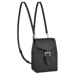 Louis Vuitton Black Monogram Empreinte leather Tiny backpack 