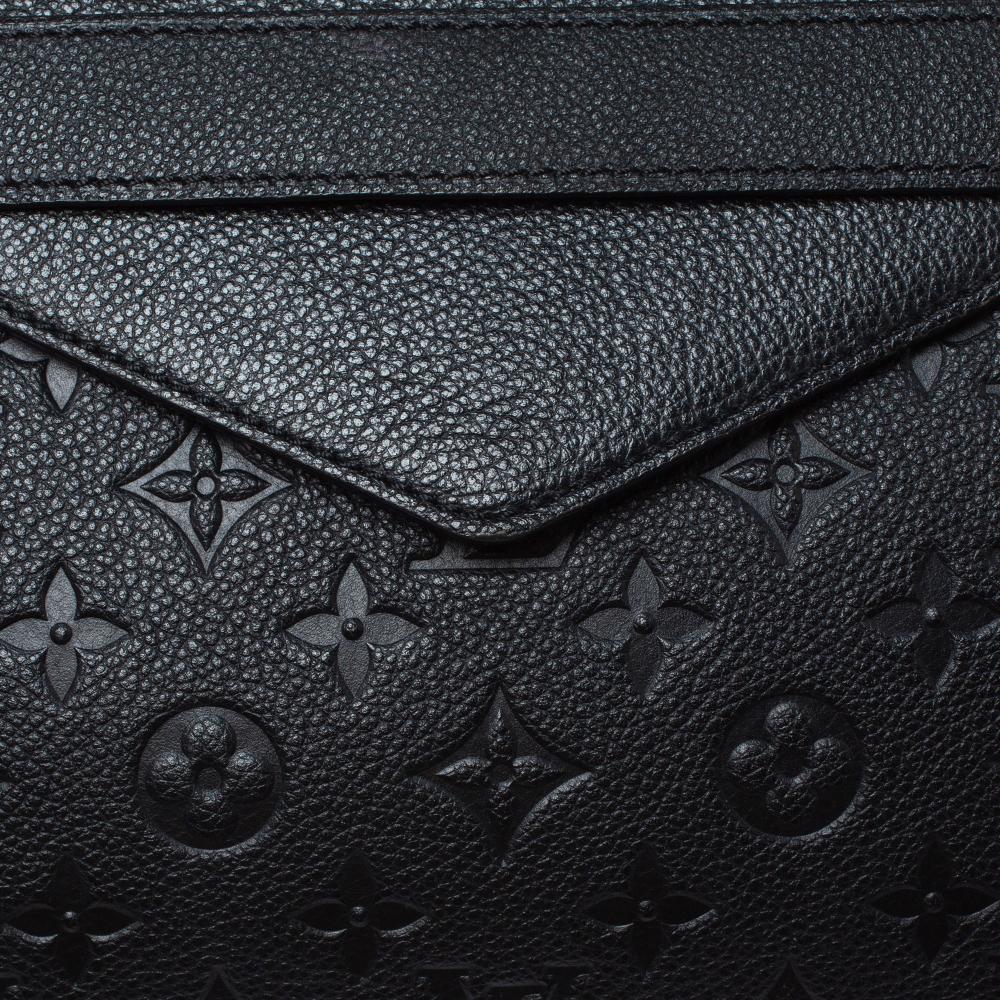 Women's Louis Vuitton Black Monogram Empreinte Leather Trocadero Bag
