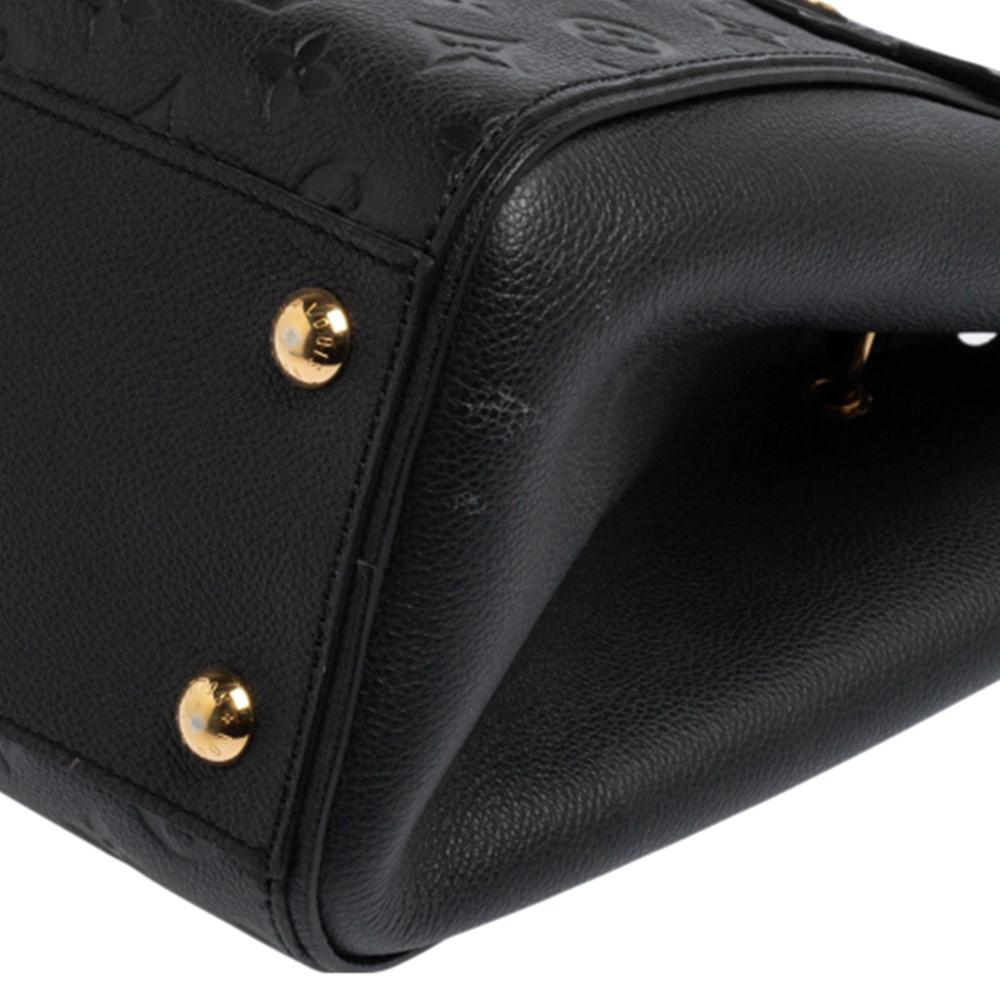 Louis Vuitton Black Monogram Empreinte Leather Trocadero Bag In Good Condition In Dubai, Al Qouz 2