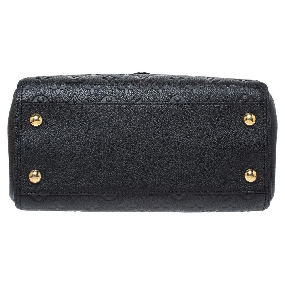 Louis Vuitton Schwarz Monogramm Empreinte Leder Trocadero Tasche 1