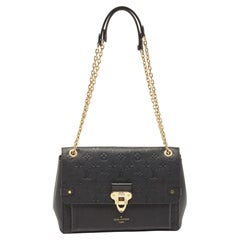 Louis Vuitton Black Monogram Empreinte Leather Vavin MM Bag
