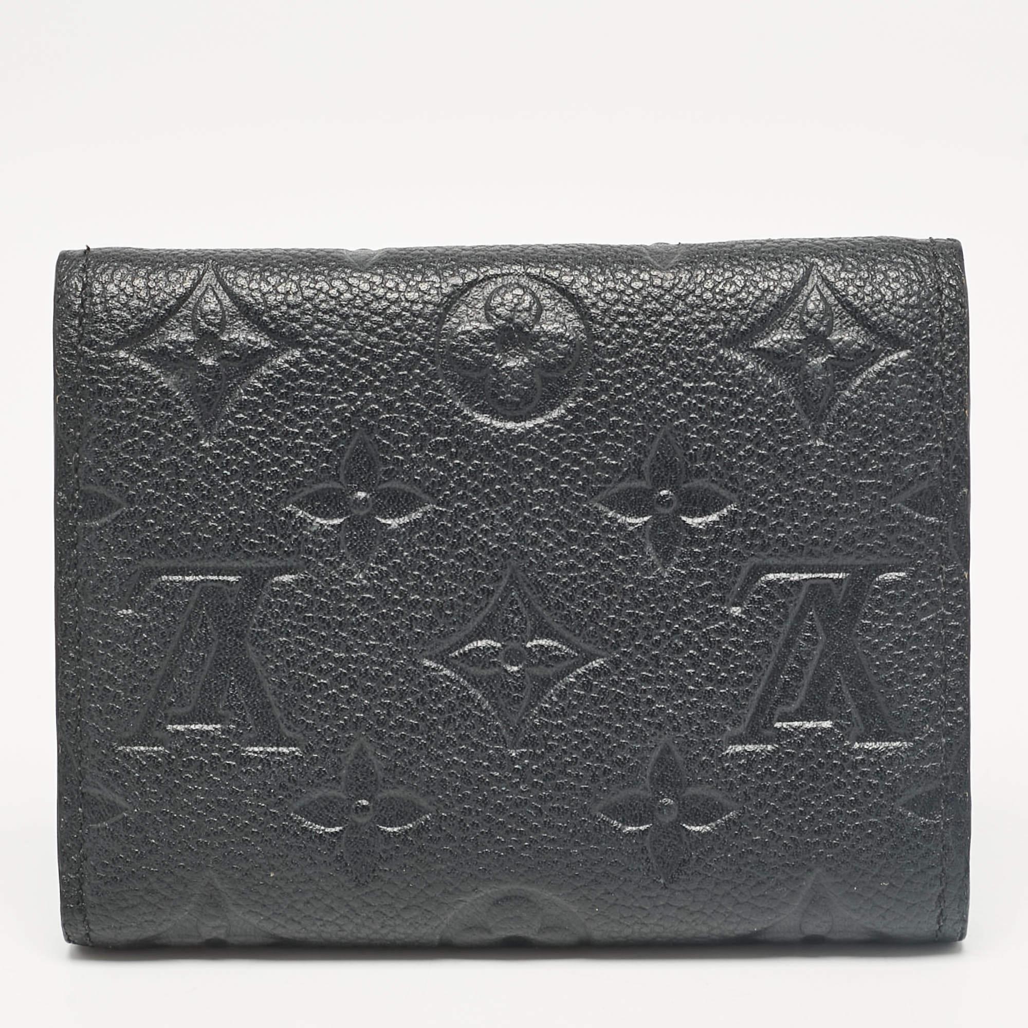 Donna Portafoglio Louis Vuitton Monogram Empreinte nero in pelle Victorine