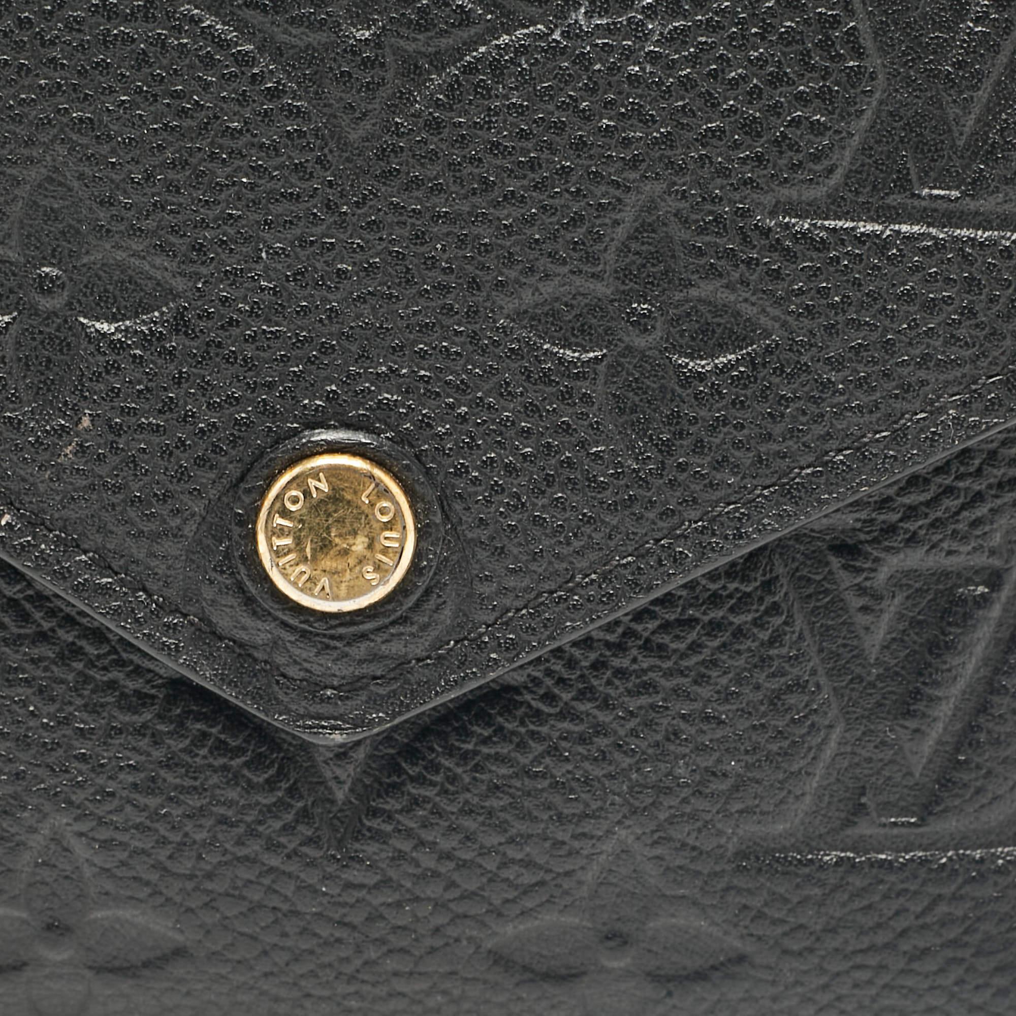 Portafoglio Louis Vuitton Monogram Empreinte nero in pelle Victorine 1