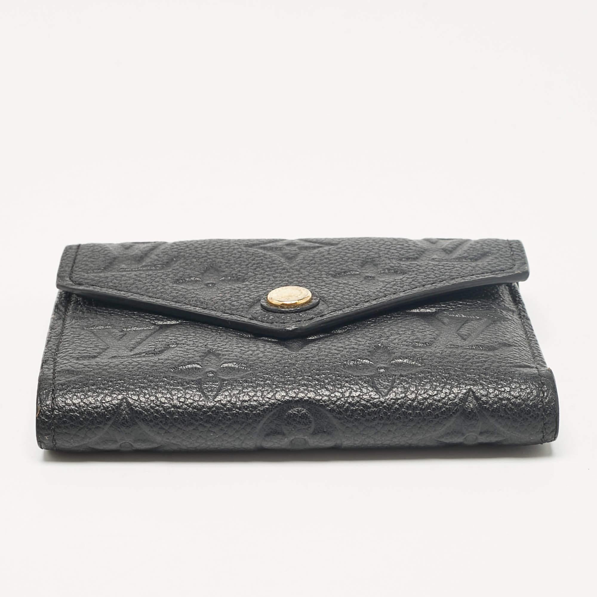 Portafoglio Louis Vuitton Monogram Empreinte nero in pelle Victorine 3