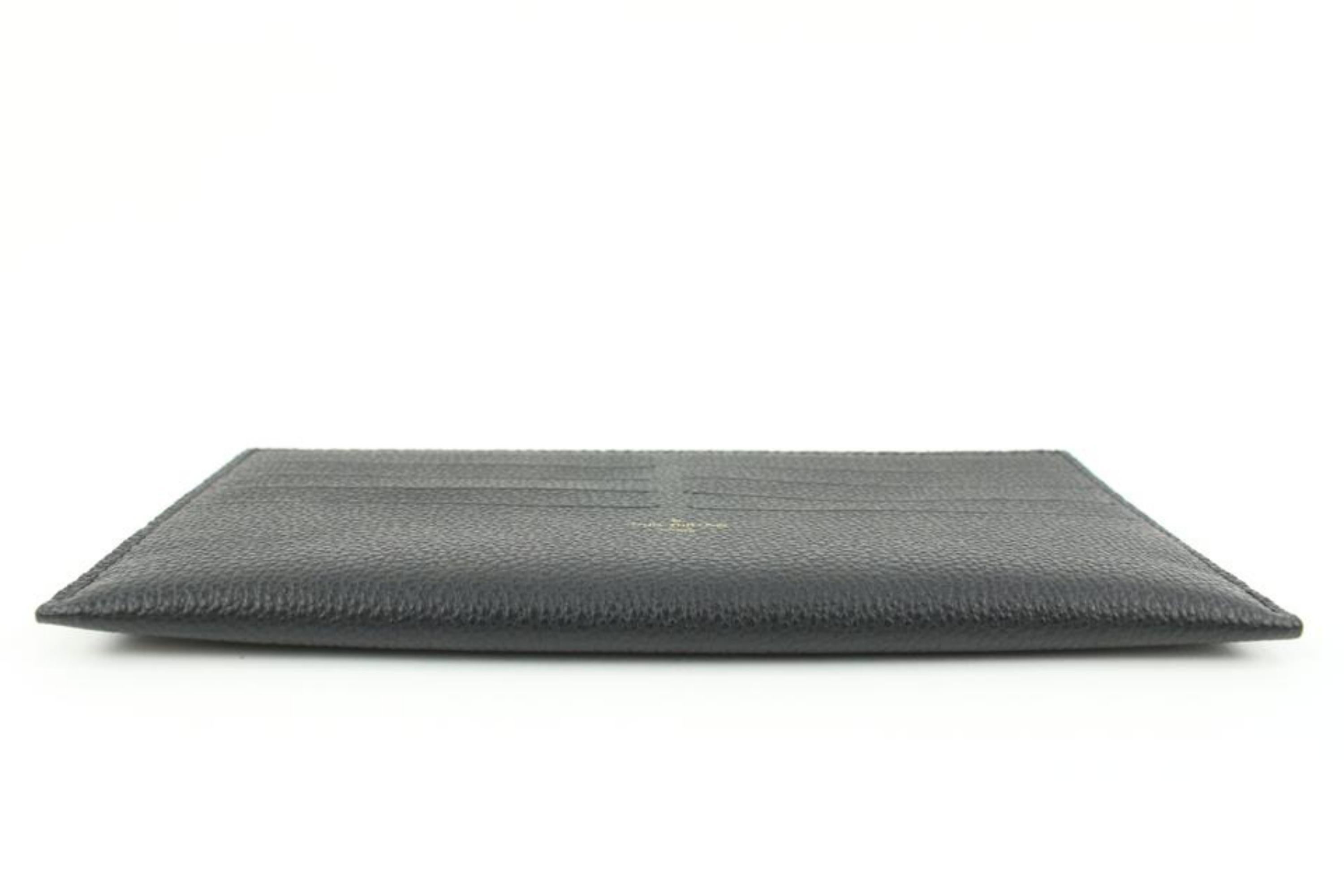 Louis Vuitton Black Monogram Empreinte Long Card Holder Felicie Insert 34lv217s In New Condition In Dix hills, NY