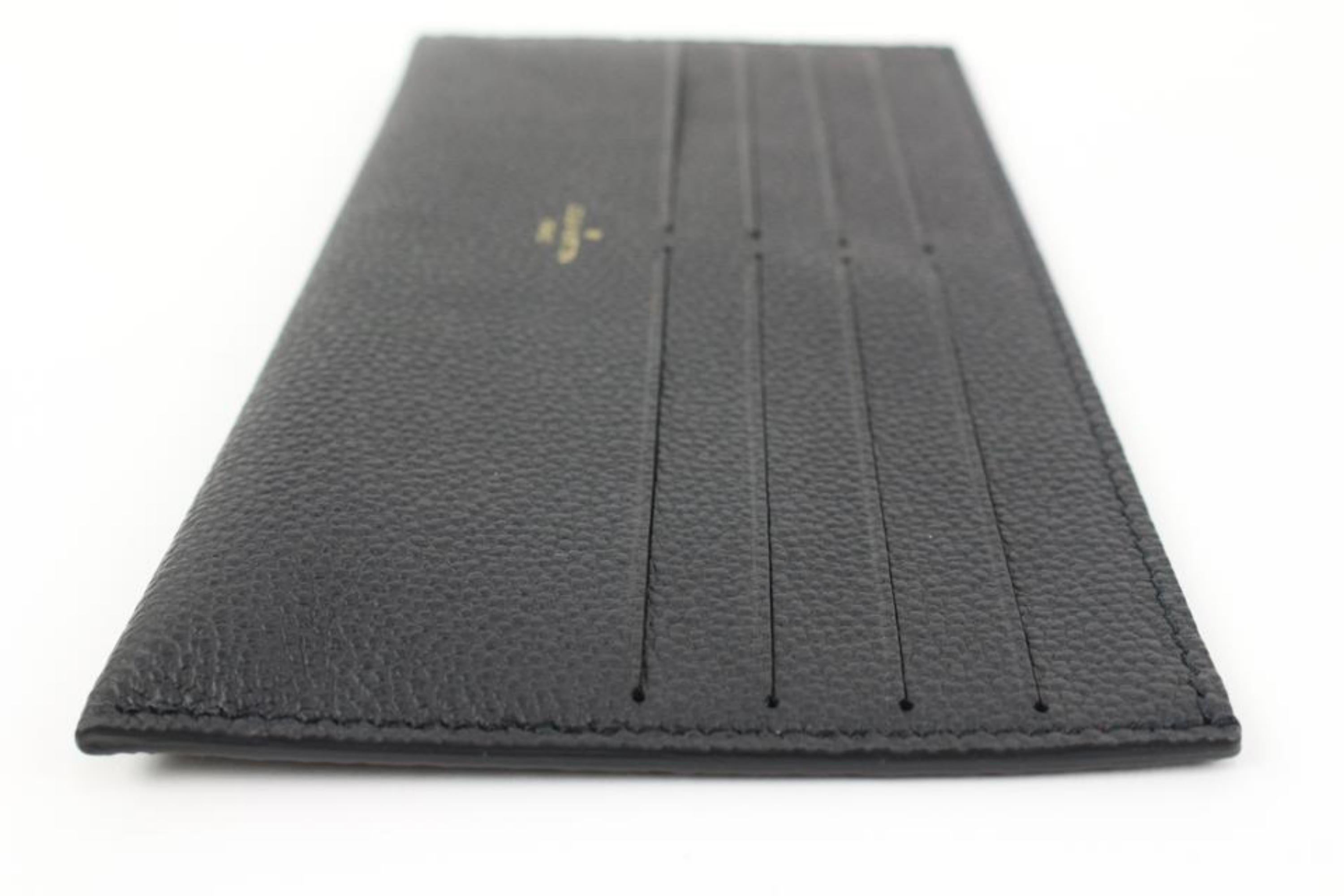 Louis Vuitton Black Monogram Empreinte Long Card Holder Felicie Insert 34lv217s 1
