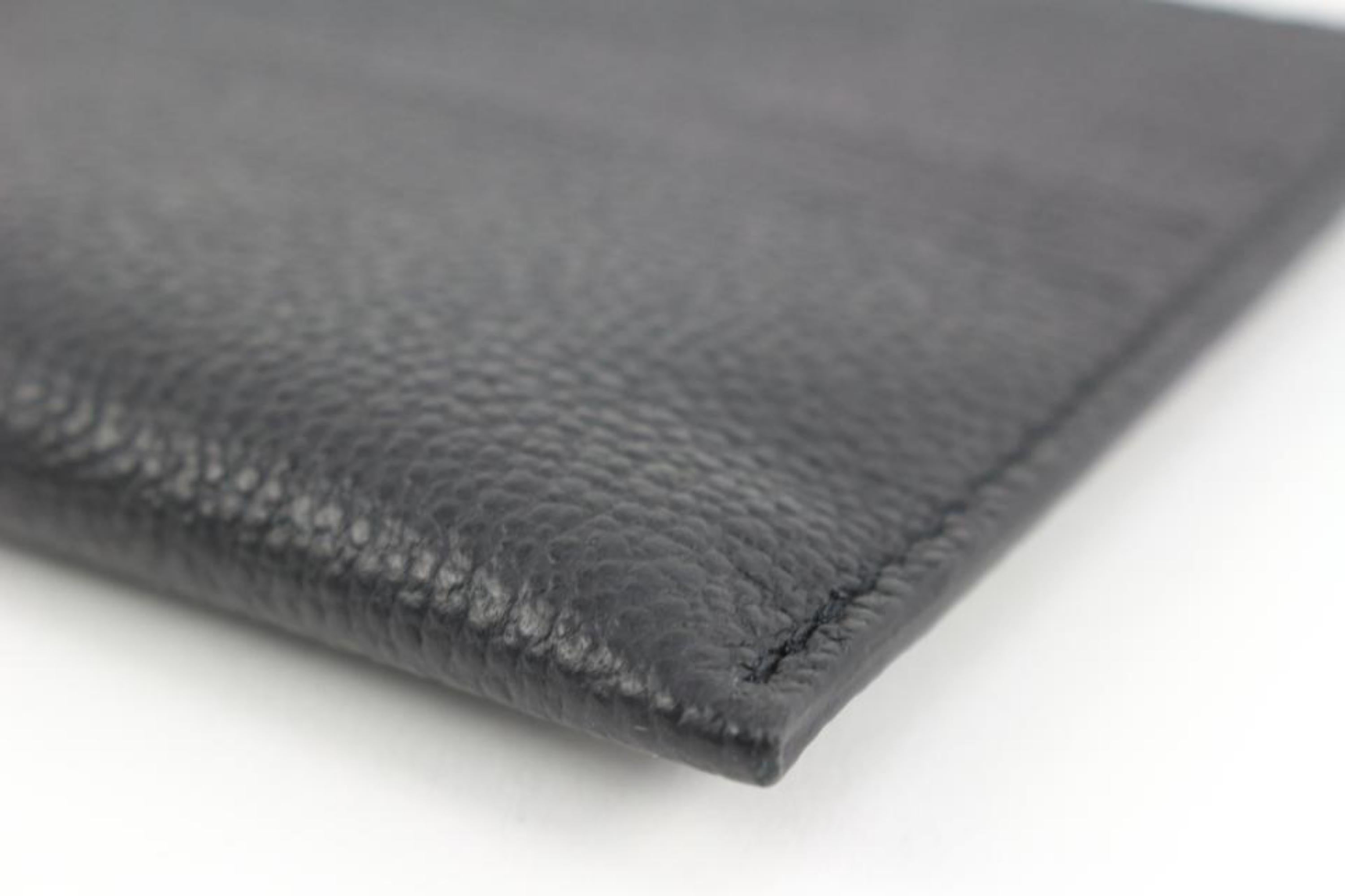 Louis Vuitton Black Monogram Empreinte Long Card Holder Felicie Insert 34lv217s 2