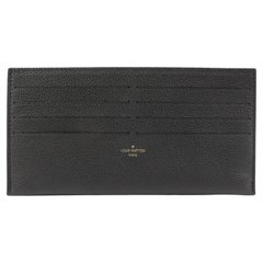 Louis Vuitton Black Monogram Empreinte Long Card Holder Felicie Insert 34lv217s