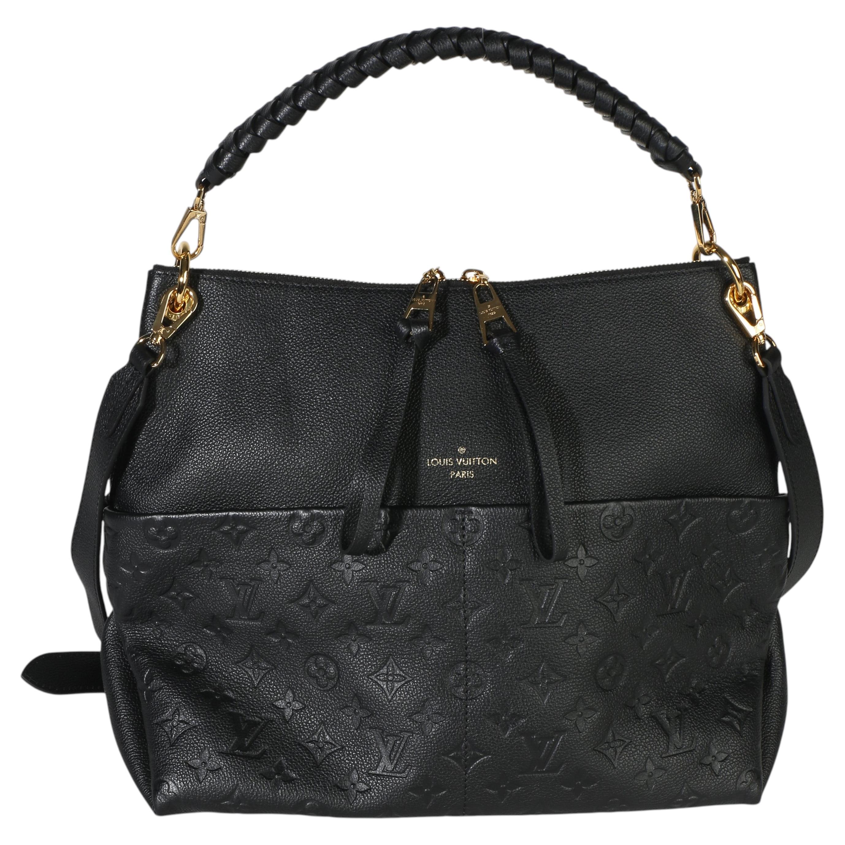 Louis Vuitton Black Monogram Empreinte Maida Hobo