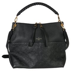Louis Vuitton – Schwarze „Monogram Empreinte Maida Hobo“-Tasche