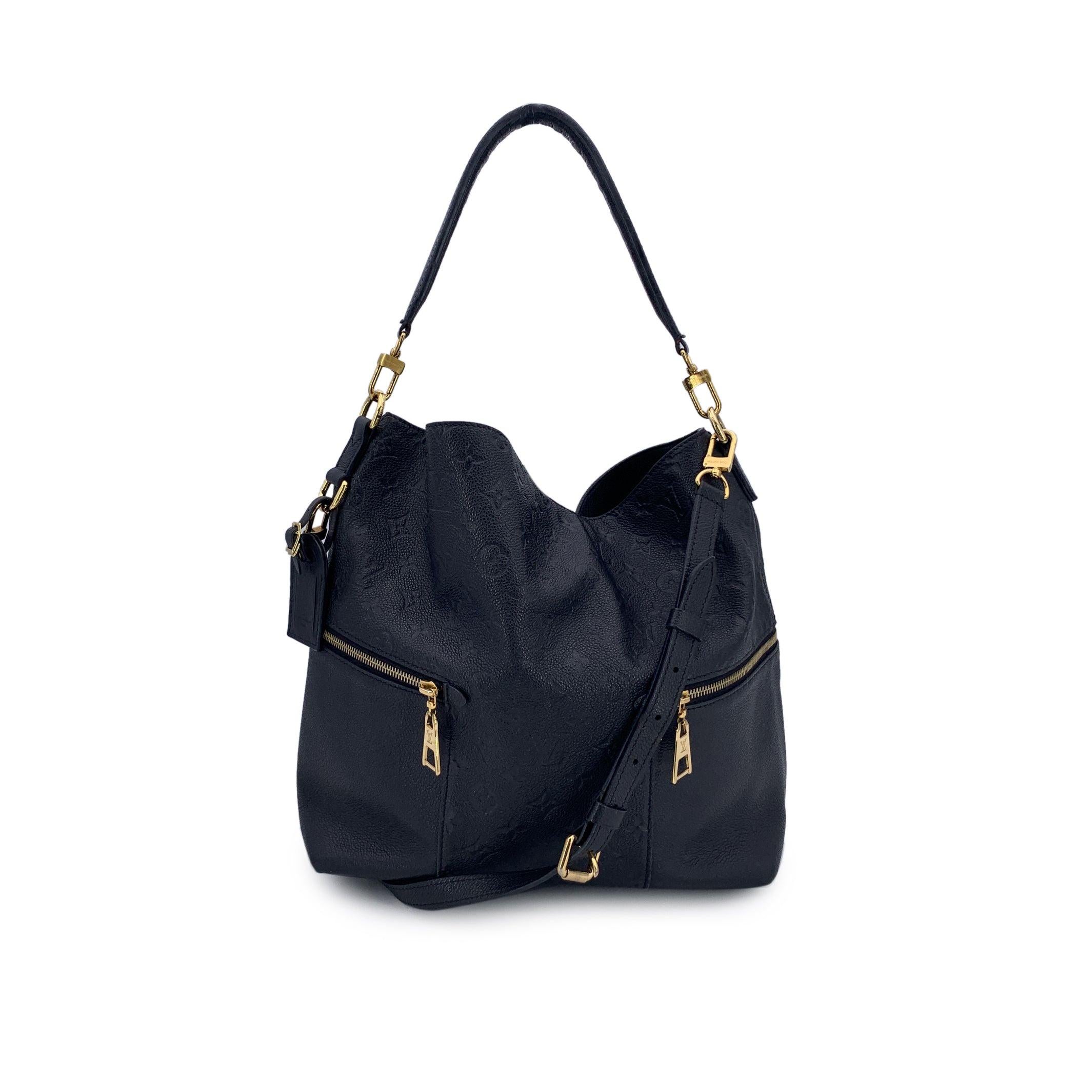 Noir Louis Vuitton Black Monogram Empreinte Melie Tote Shoulder Bag en vente