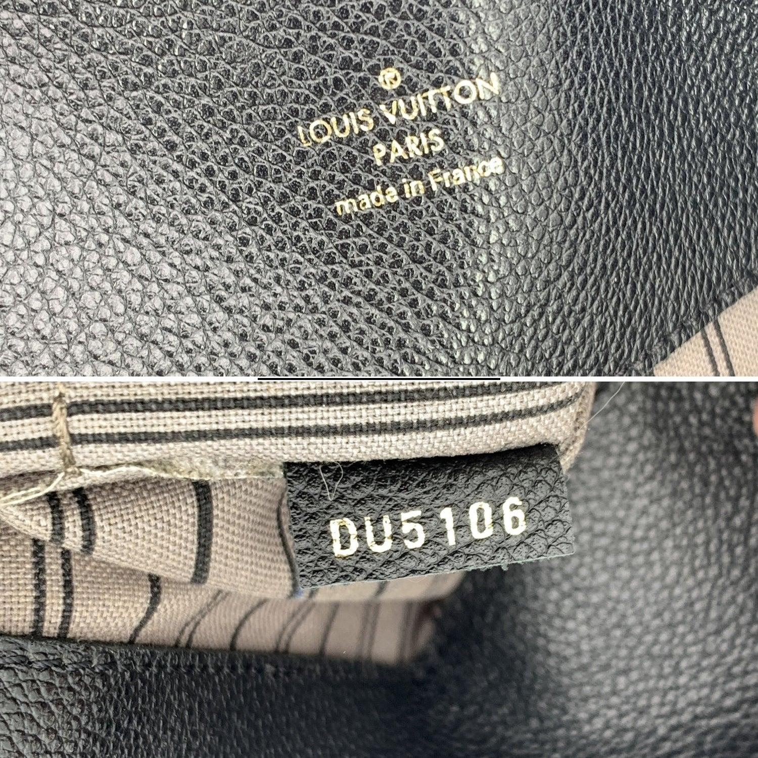 Louis Vuitton Black Monogram Empreinte Melie Tote Shoulder Bag Pour femmes en vente