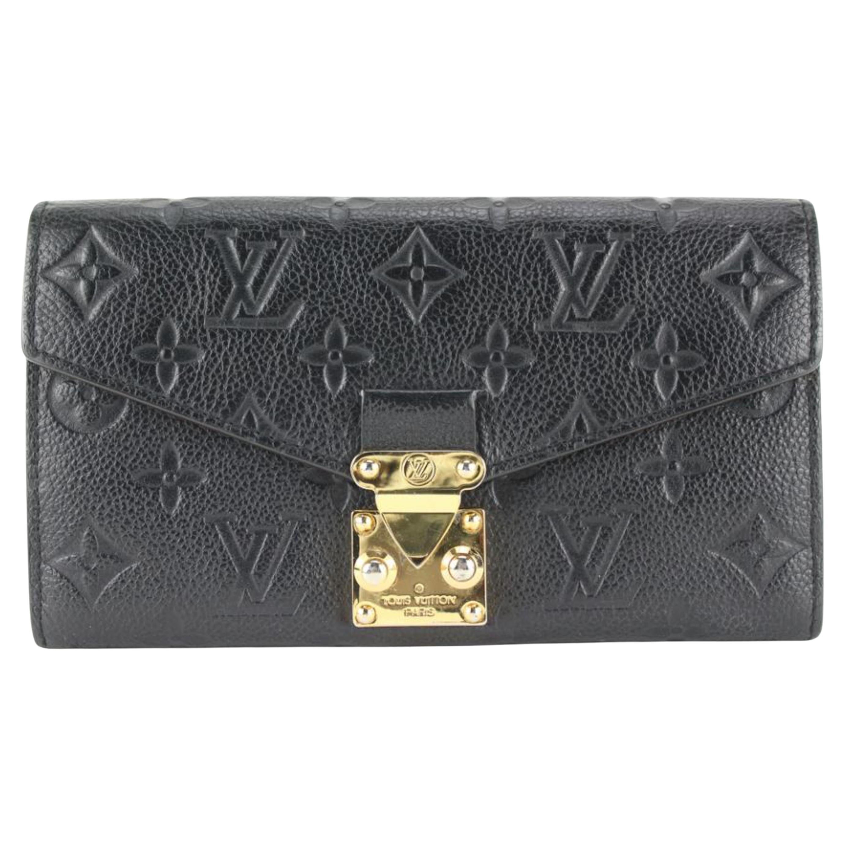 Louis Vuitton Black Monogram Empreinte Metis Wallet 1LVJ1013