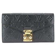 Louis Vuitton Black Monogram Empreinte Metis Wallet 1LVJ1013