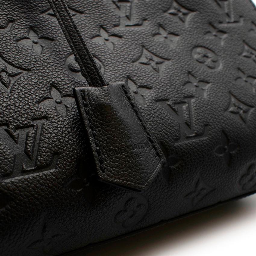 Louis Vuitton Black Monogram Empreinte Montaigne BB Bag For Sale 1