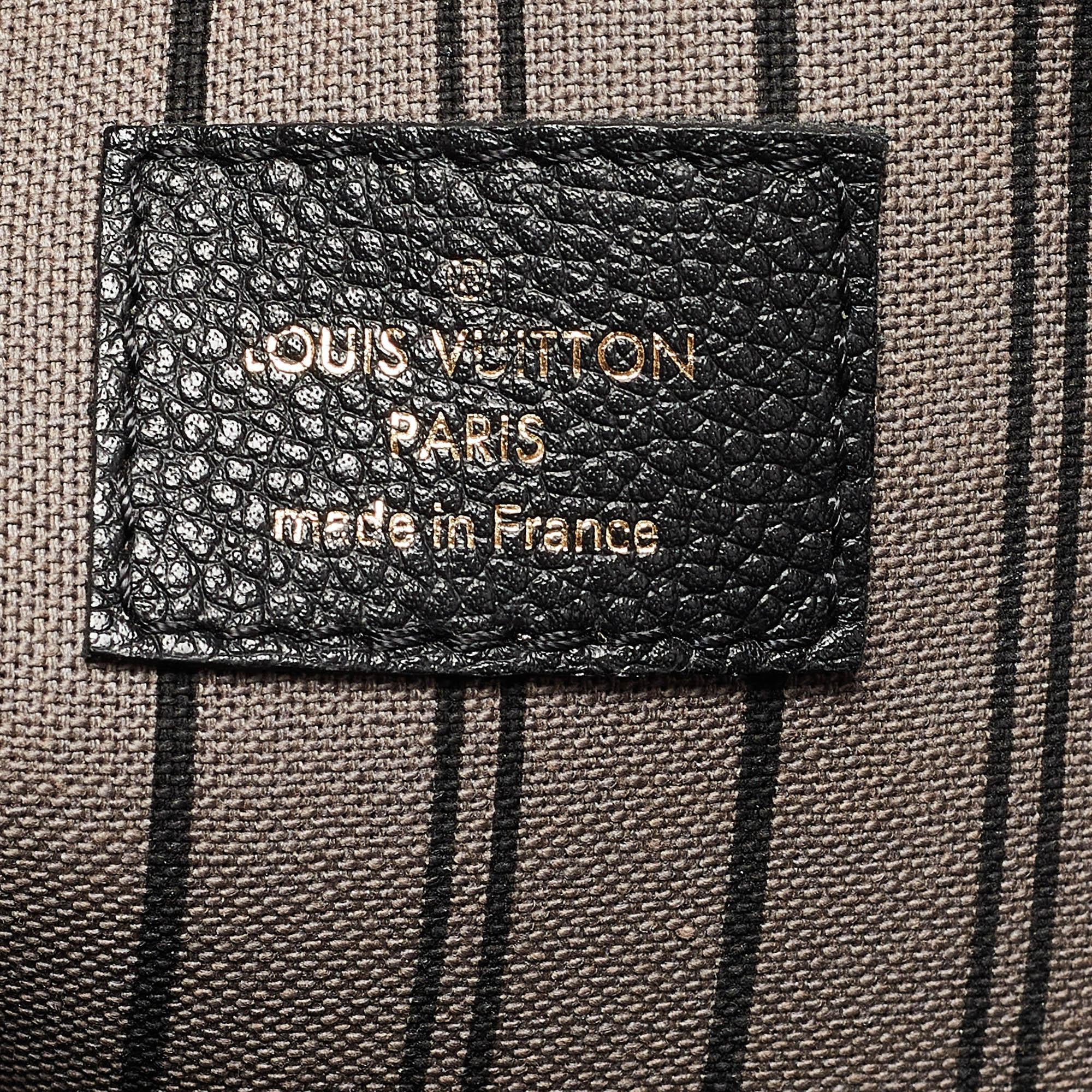 Louis Vuitton Black Monogram Empreinte Montaigne MM Bag 6